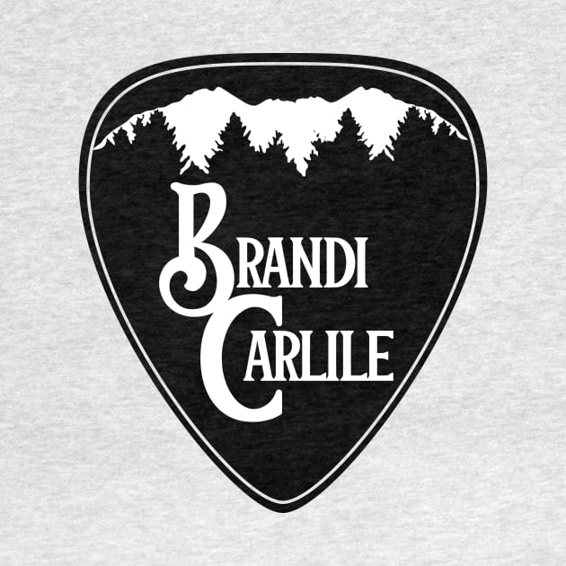 Brandi Carlile Guitar Pick Black by capesandrollerskates 